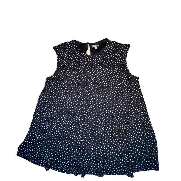 Juicy Couture Tops - Juicy Couture‎ Black  peplum Blouse with Colorful Dots